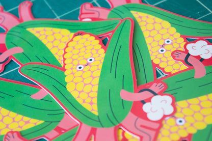 Corn - Vinyl Sticker