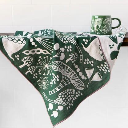 Wildgrove dishtowel styled on a kitchen counter – PABOOM