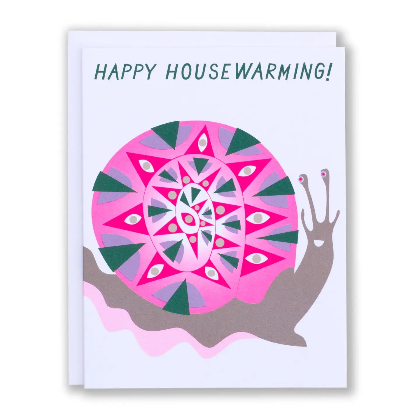 Happy Housewarming Snail House Card