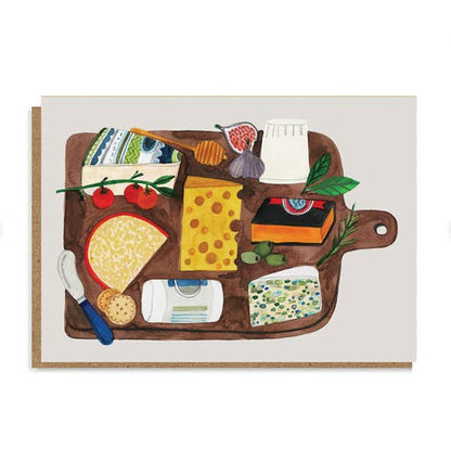Cheeseboard Greeting Card - Daria Solak Illustrations
