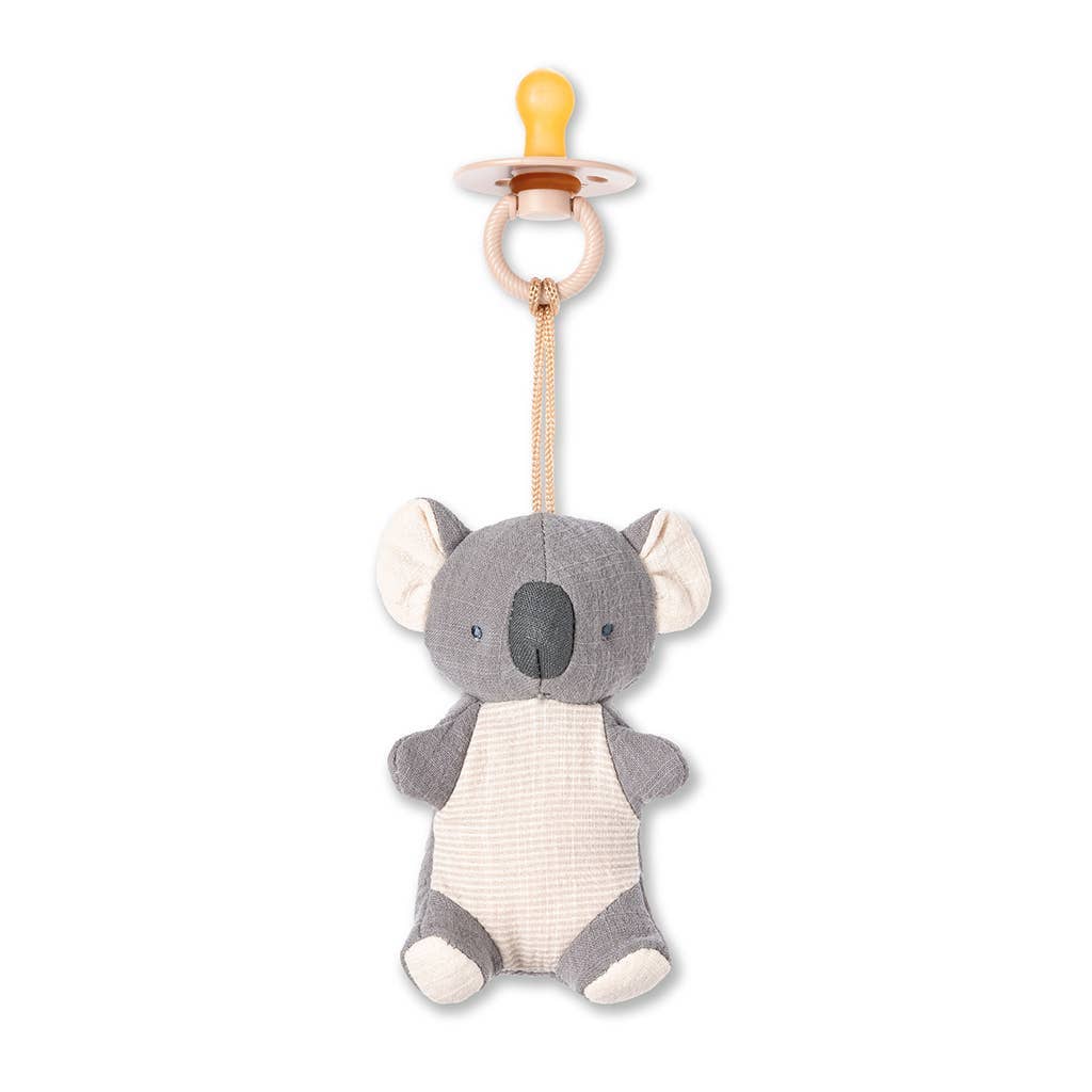 Bitzy Pal Natural Rubber Pacifier & Plush - Koala