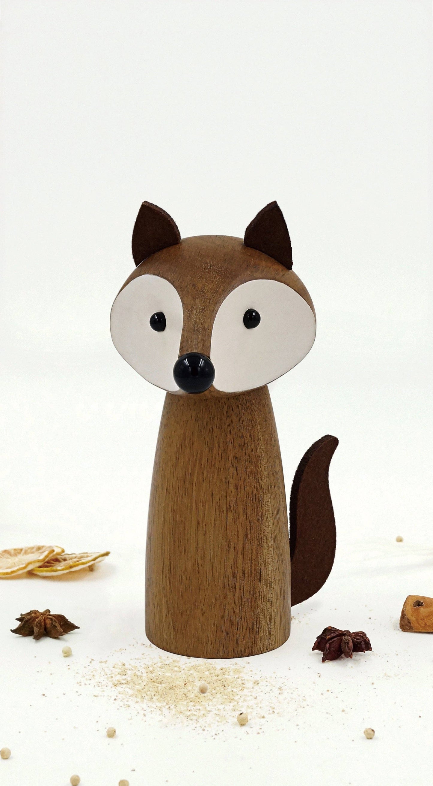 Wooden Fox Salt/Pepper Mill