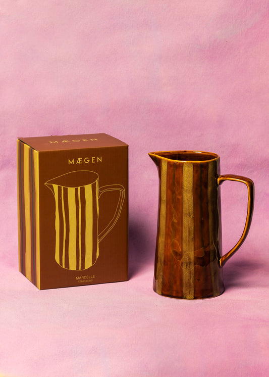 Mægen Jug - Ochre/ Brown