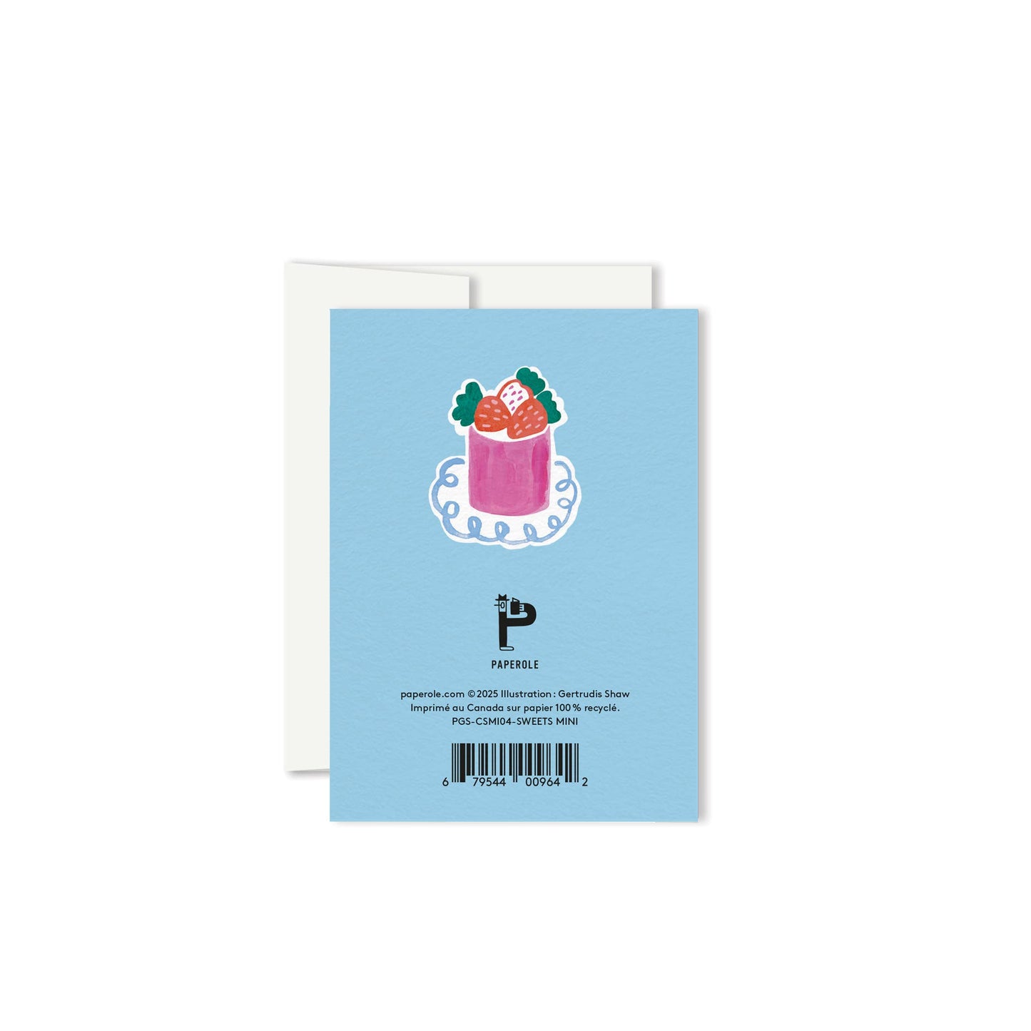 Sweets Mini card paired with its envelope