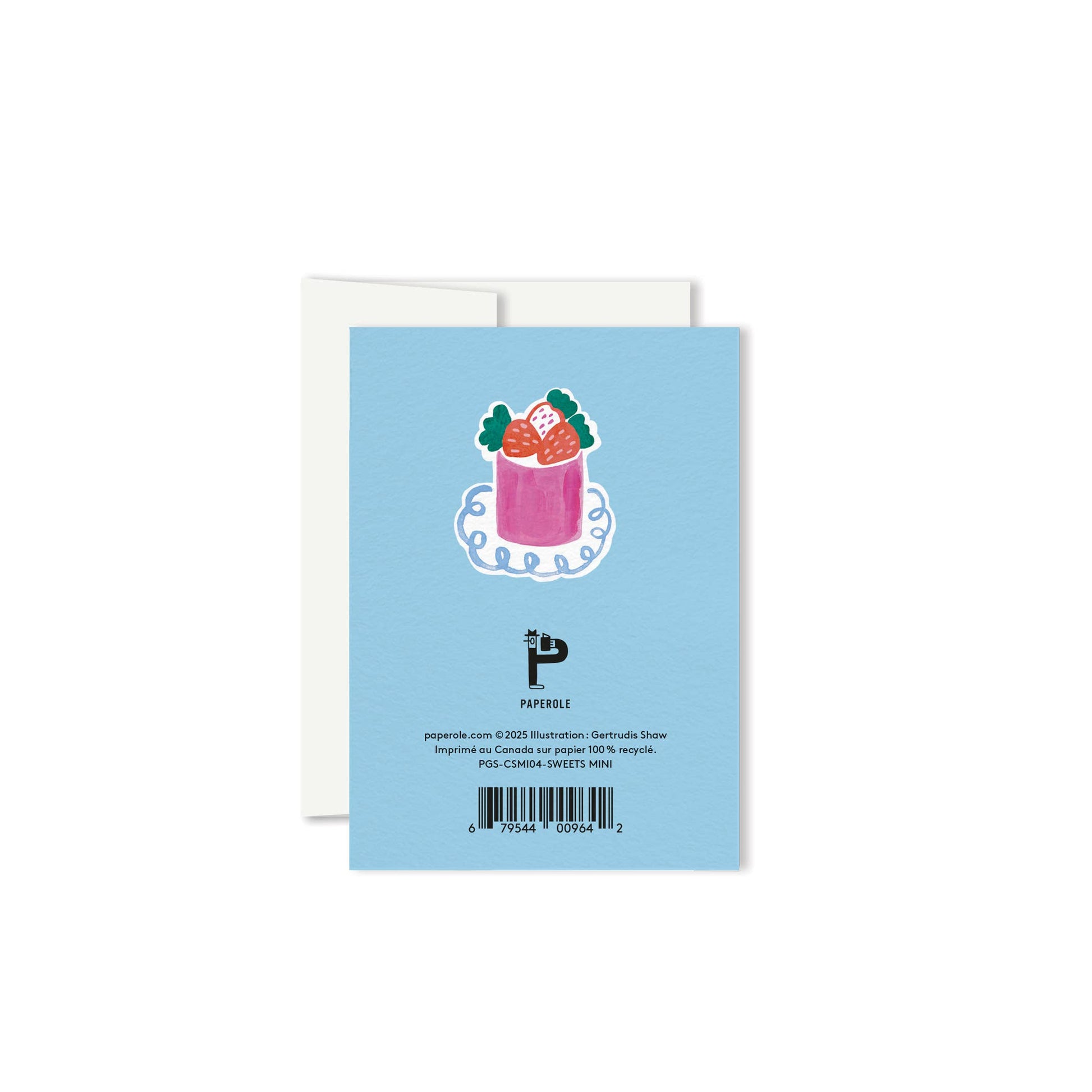 Sweets Mini card paired with its envelope