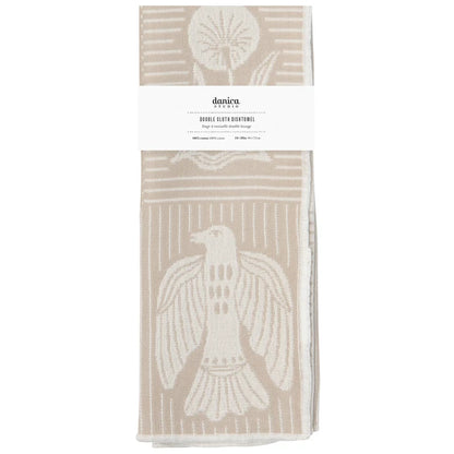 Close-up of the bird print detail on the Peregrine towel – PABOOM