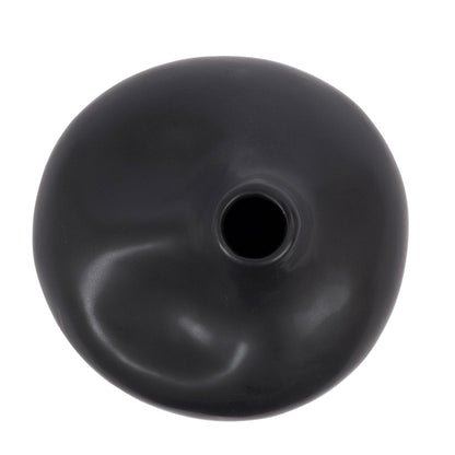 Matte Black Ceramic Vase