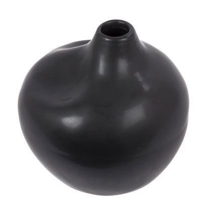 Matte Black Ceramic Vase