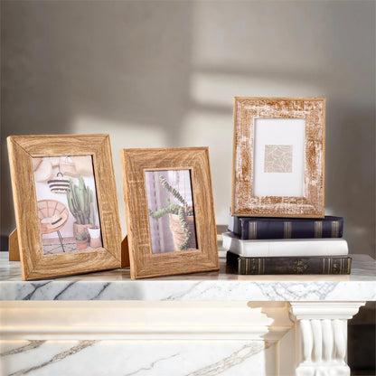 Brown Wood-Look Frame - 4 x 6”