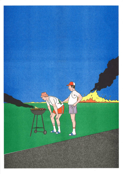 Barbeuc - Simon Bailly A3 Poster