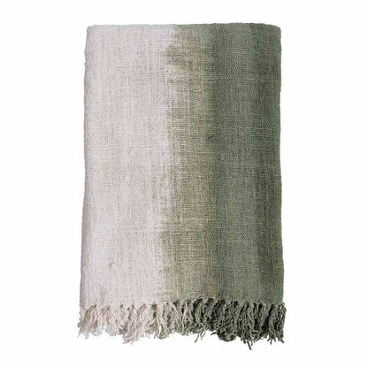 Waste Cotton Throw - Dark Grey