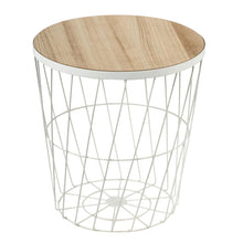 White Wire Side Table