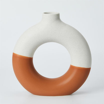 2-Tone Donut Vase