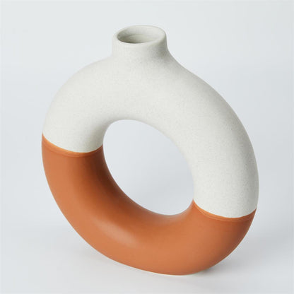 2-Tone Donut Vase