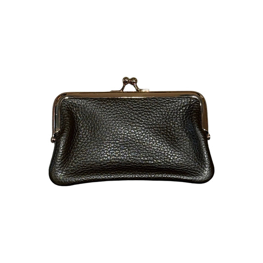 Wallet Purse Card Leather Seed Medium - Chocolat