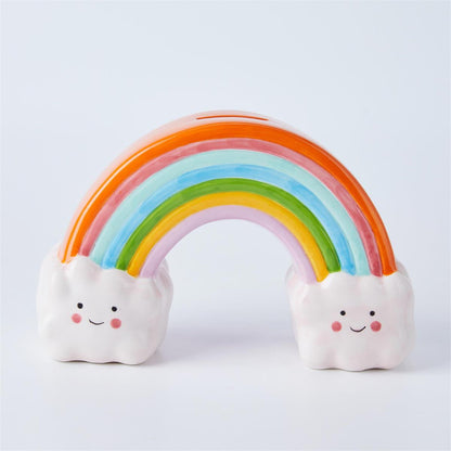 Rainbows + Clouds Money Bank