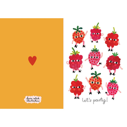 Party Raspberries Card