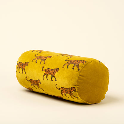 Velvet Leopard Bolster