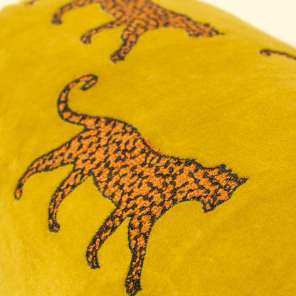 Velvet Leopard Bolster