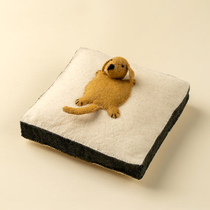 Dog Felt Wall Plaque