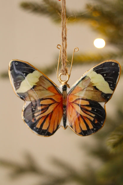 Keepsake Iron Ornament - Orange/Black Butterfly