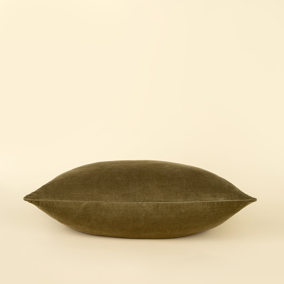 Vera Luxe Velvet Pillow - Olive, 16x24