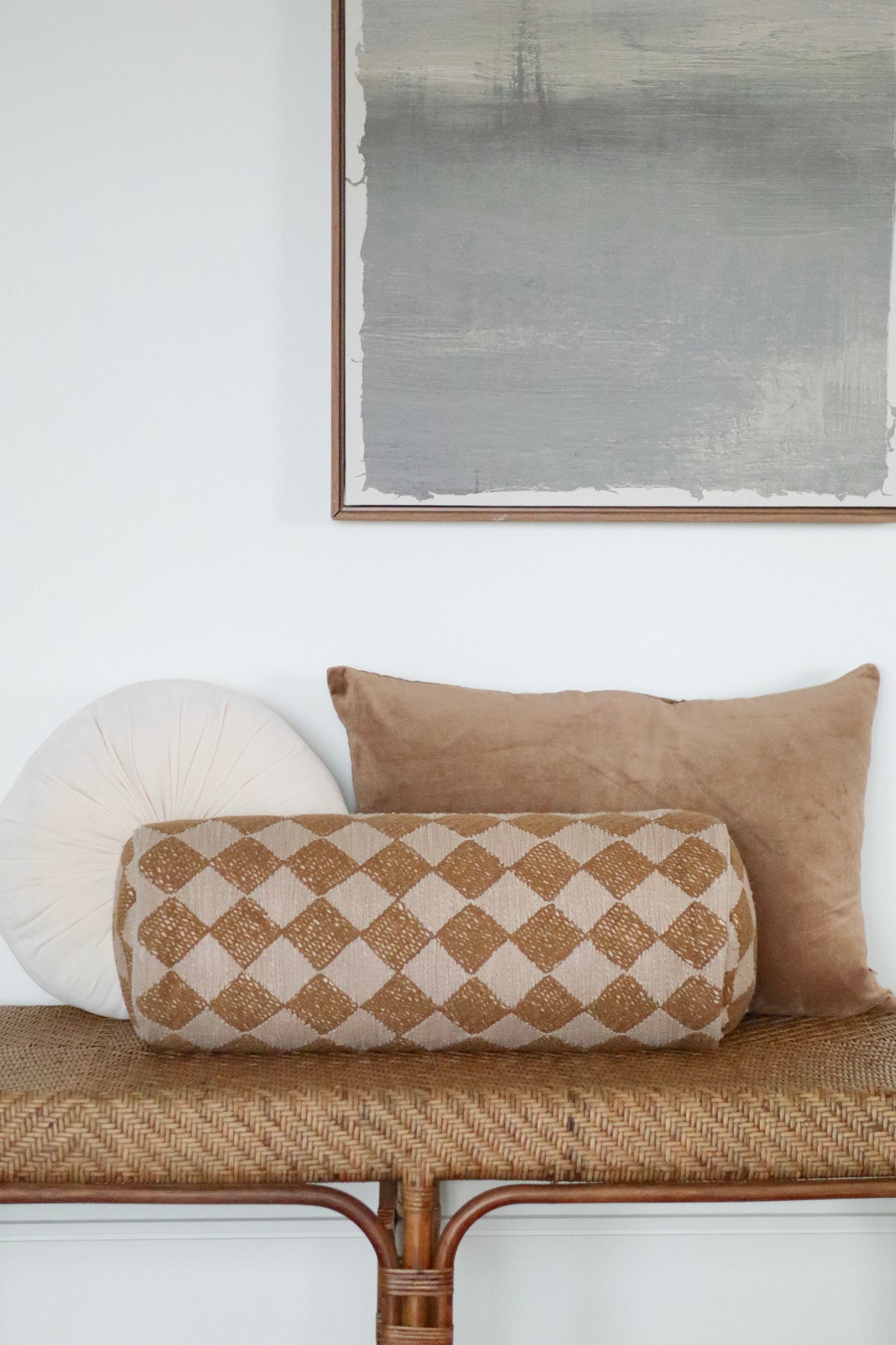 Textured Check Bolster
