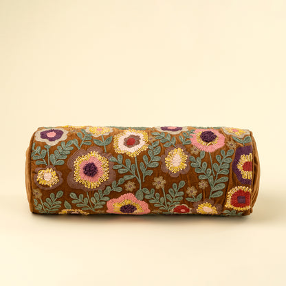Wildflower Velvet Bolster