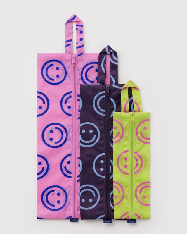 BAGGU 3D Zip Set Bright Happy Mix size comparison detail - PABOOM