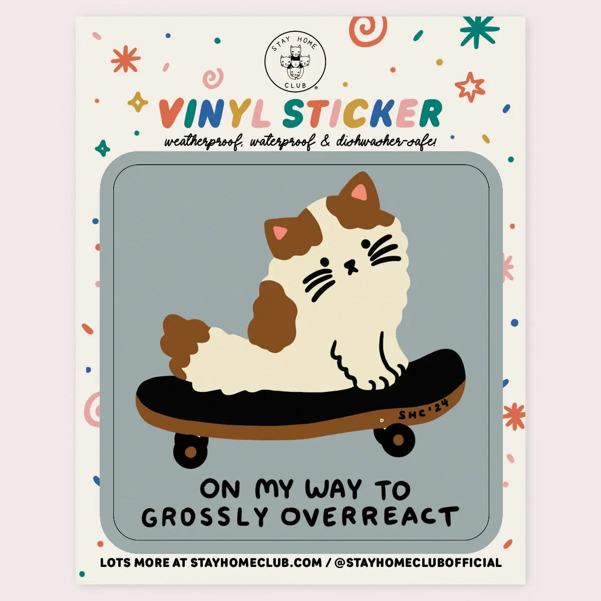 Overreact Vinyl Sticker