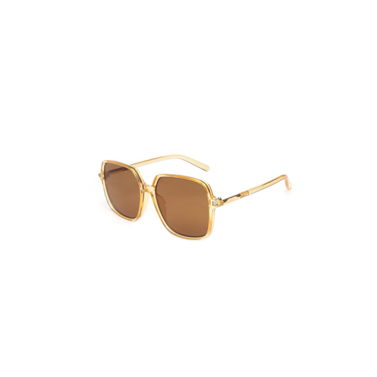 Square Polycarbonate Sunglasses – Light Amber