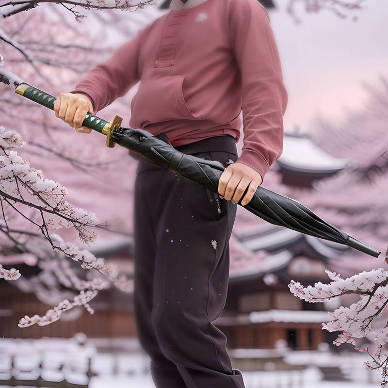 Black Katana Handle Umbrella