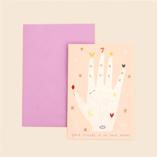 Palmistry Good Luck Card