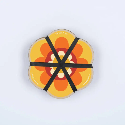 Studio Wald - UK Made - Flower Shaped Press - Orange & Yellow