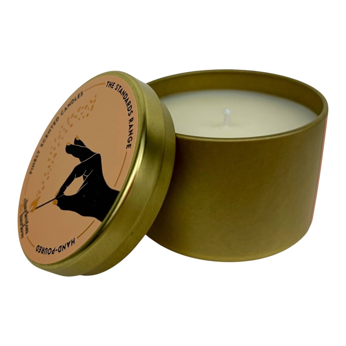 Gold Travel Tin Soy Wax Candle 4oz - Sunday Morning