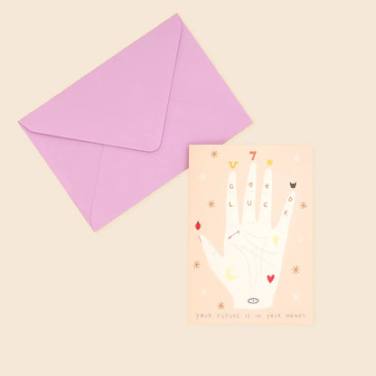 Palmistry Good Luck Card