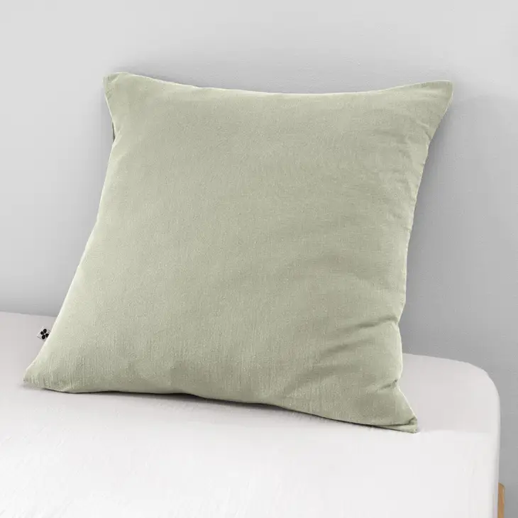 Cotton Gauze Cushion Cover 24" Sea Green