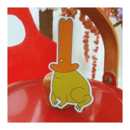 Cowboy Frog Sticker