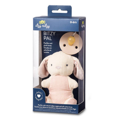 Bitzy Pal Natural Rubber Pacifier & Plush - Goose