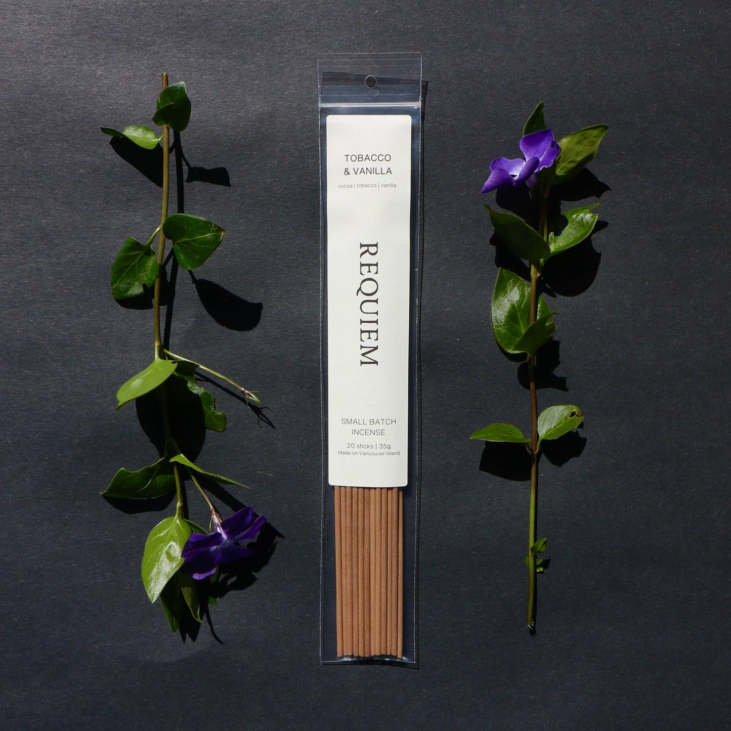 Requiem Incense Sticks - Small Batch Vancouver Island (20 Sticks) - Gingerwood + Palo Santo