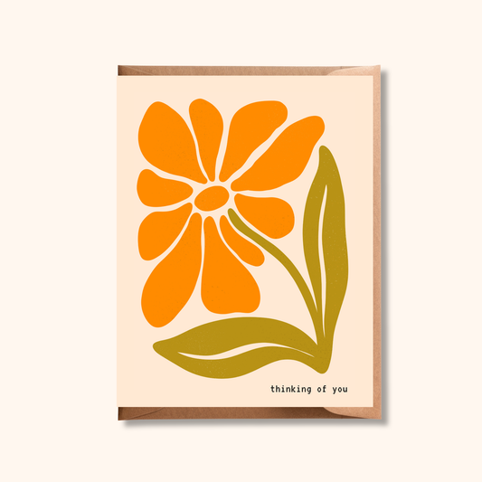 Thinking of You Flower Card