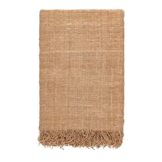 Waste Cotton Throw - Beige