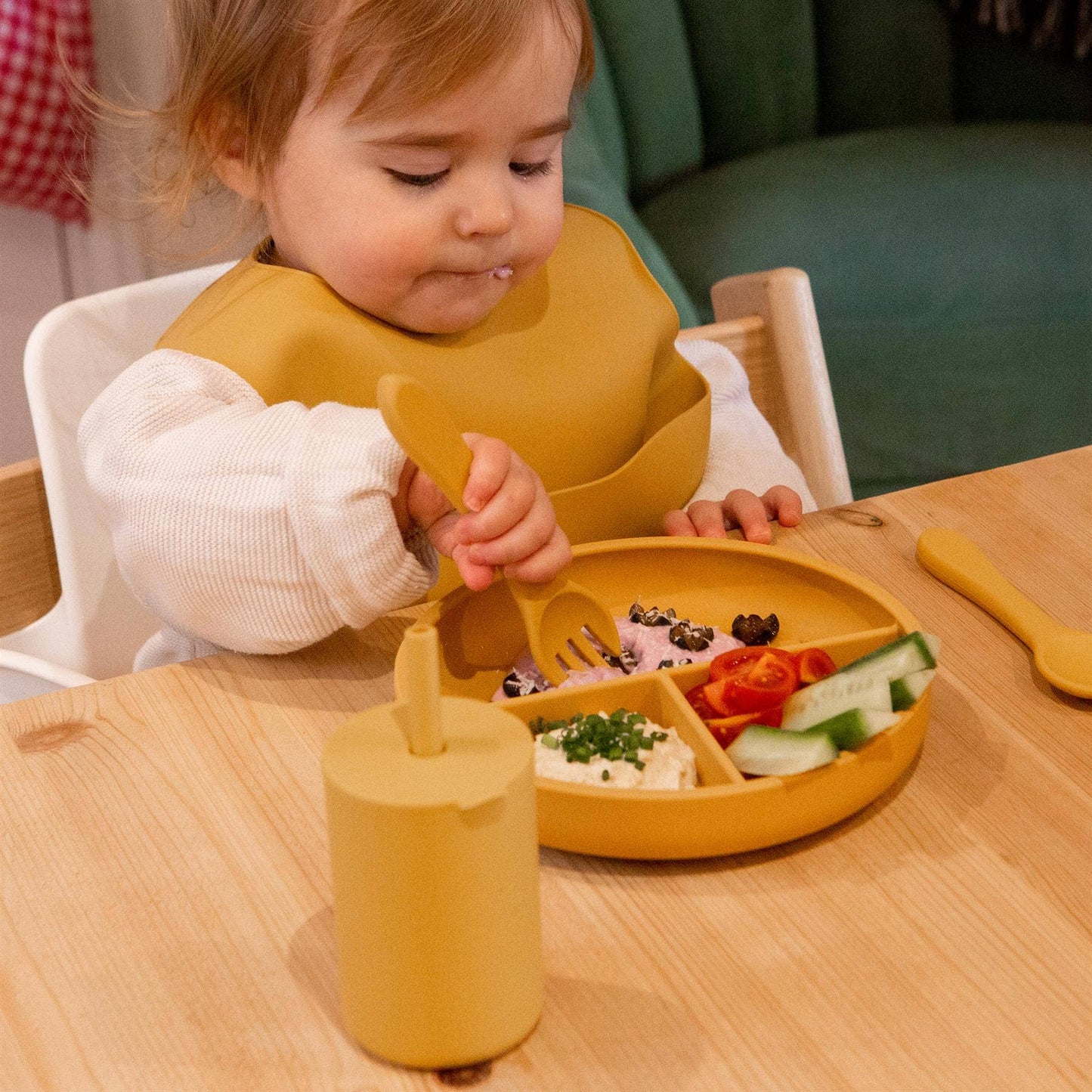 Baby Divided Silicone Suction Plate