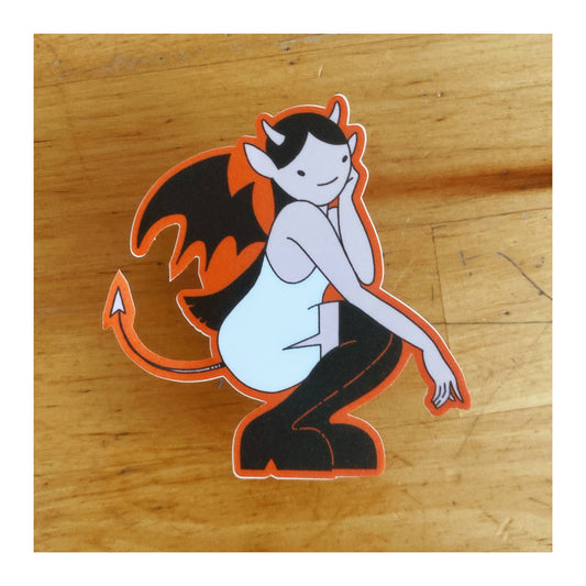 Bat Demon Girl Sticker