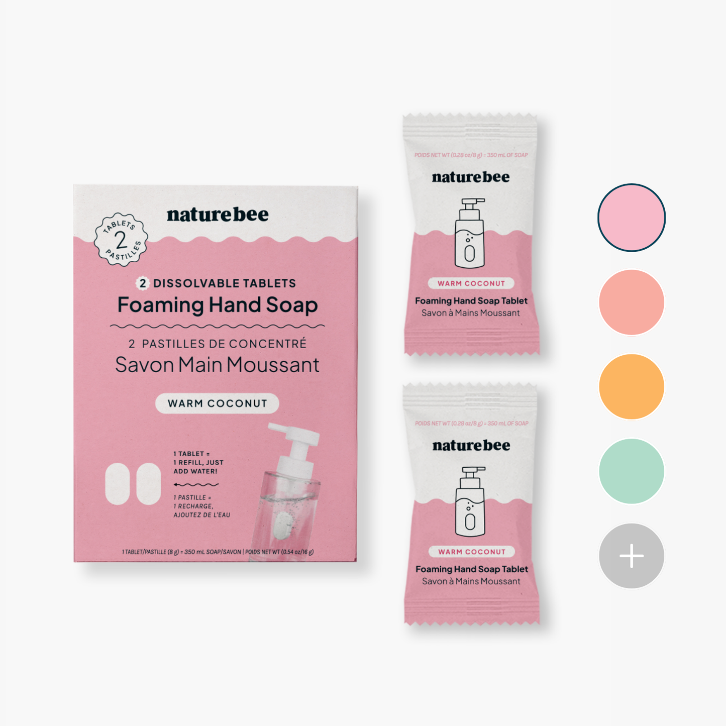 Concentrated Foaming Hand Soap Refills - 2-pack box : Eucalyptus Mint
