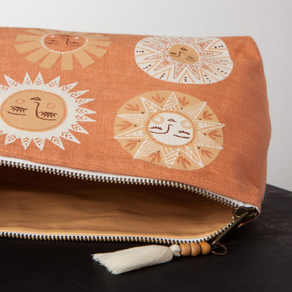 Soleil Large Cosmetic Bag Linen