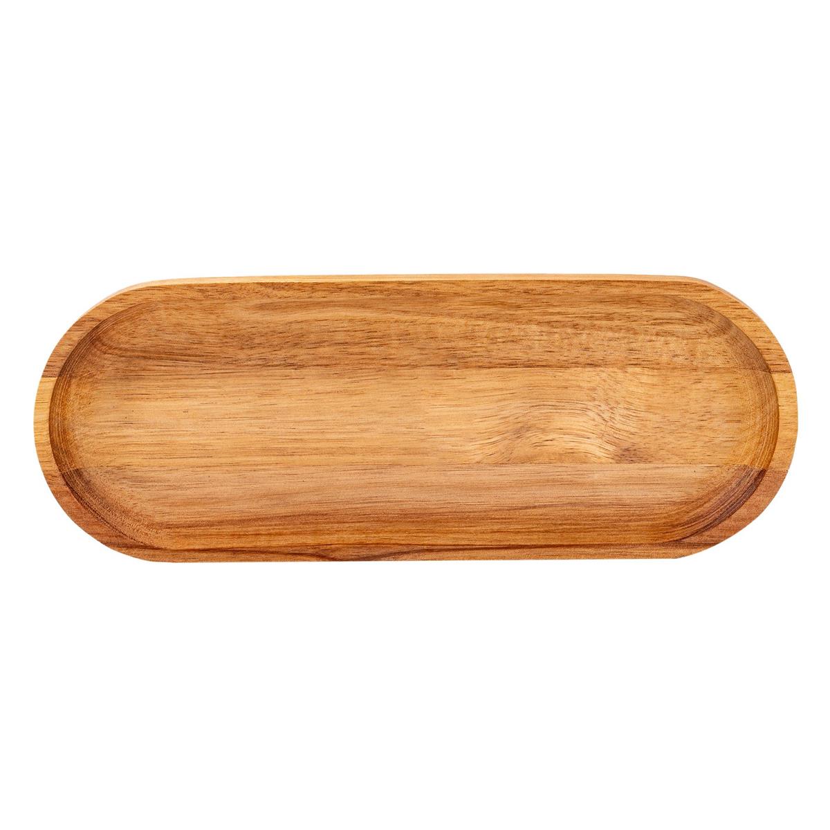 Long Acacia Serving Tray