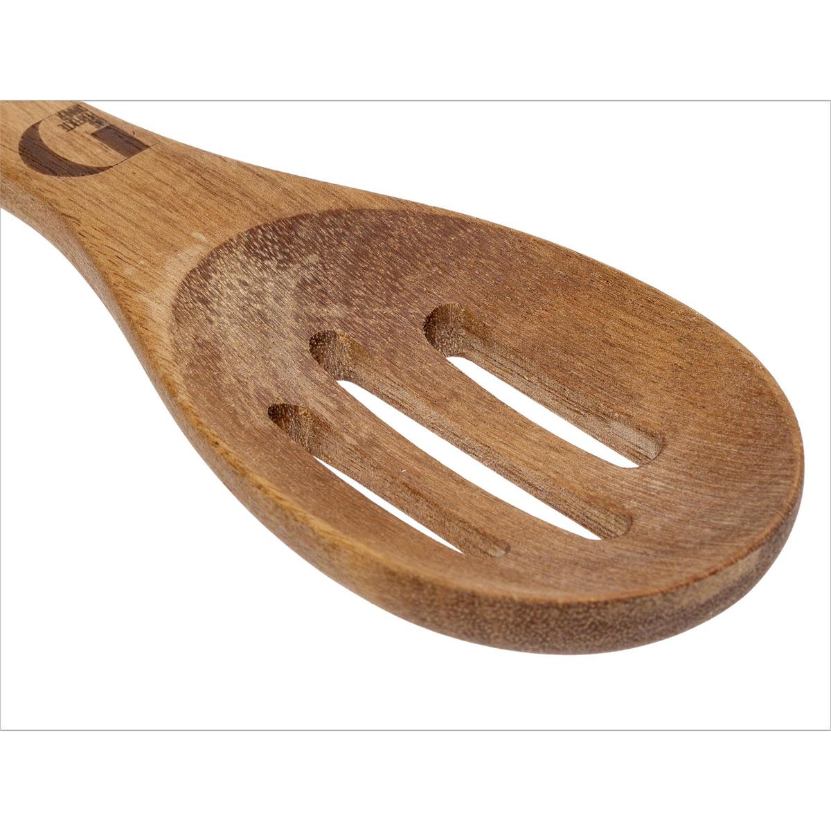 Acacia Wood Slotted Spoon