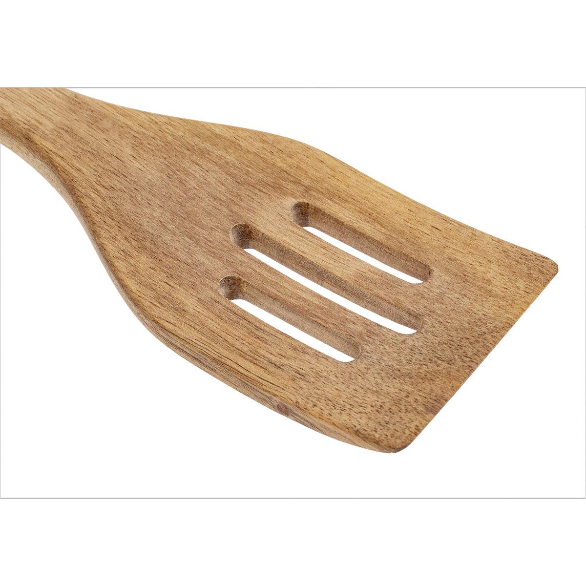 Acacia Wood Slotted Turner