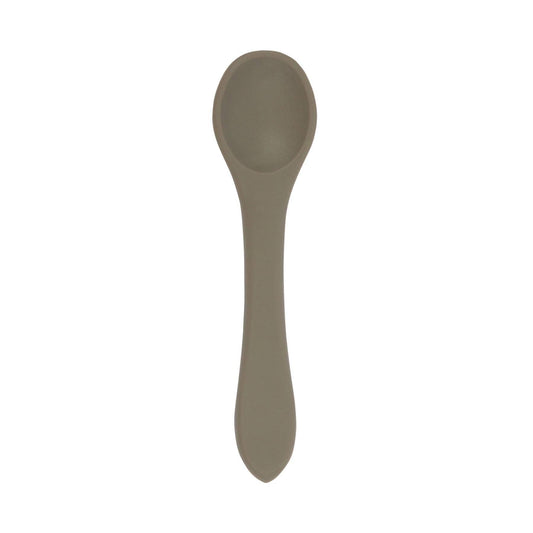Baby Silicone Weaning Spoon - Silver Sage